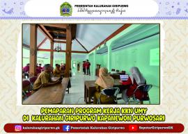 Penyampaian Proker KKN UMY Di Kalurahan Giripurwo 